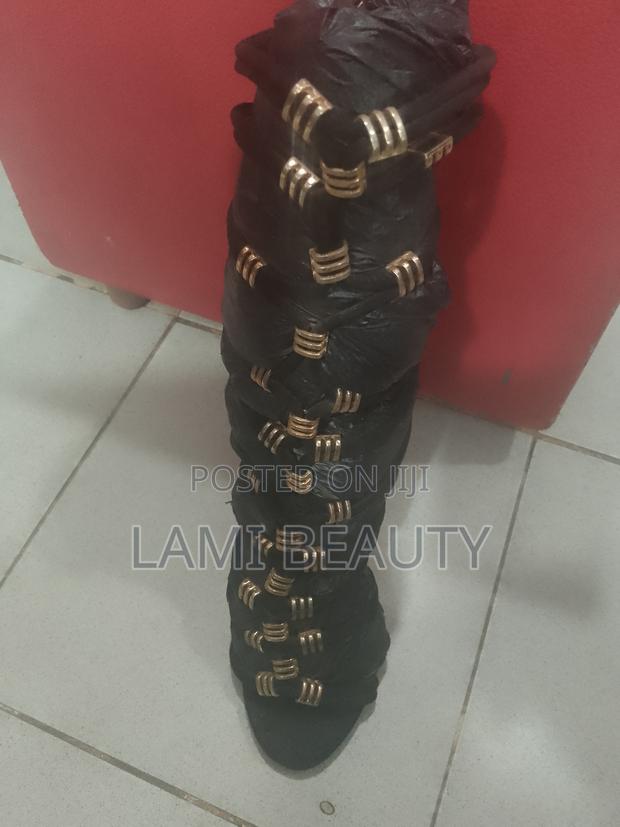 Black Gold Design Mini Sandals Boots · Photo 4