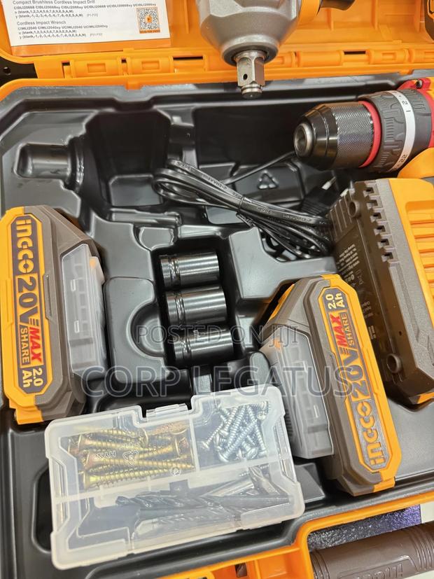 Ingco Two in One Brushless Impact Drill and Wrench Combos photo 6