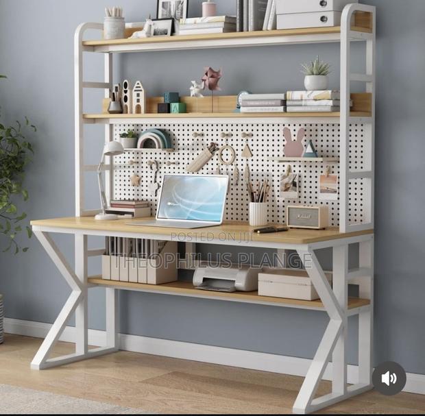 Double Decker Desk / Computer Desk With Pegboard · Photo 3