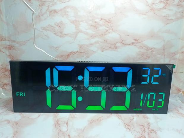 16-Inch Large Led Display Alarm Clock With Multi- Display photo 2