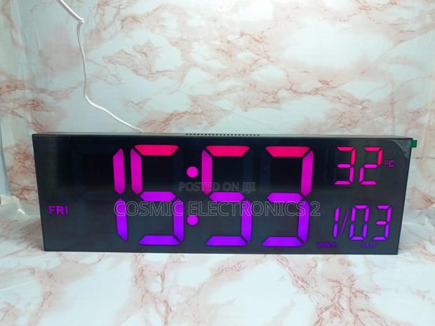 16-Inch Large Led Display Alarm Clock With Multi- Display photo 4