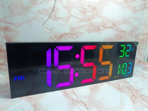 16-Inch Large Led Display Alarm Clock With Multi- Display photo 8