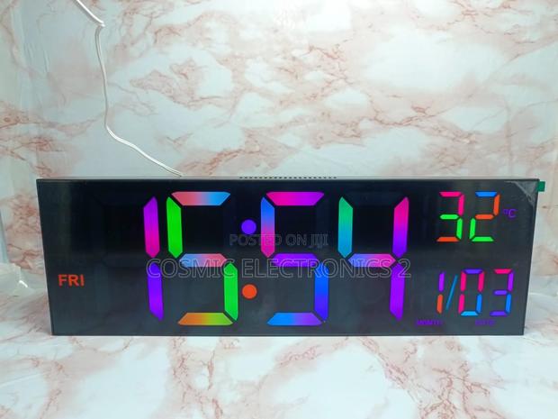 16-Inch Large Led Display Alarm Clock With Multi- Display photo 12
