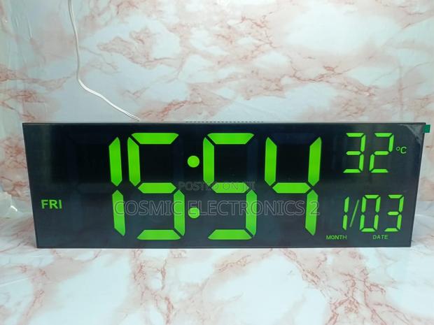 16-Inch Large Led Display Alarm Clock With Multi- Display photo 14