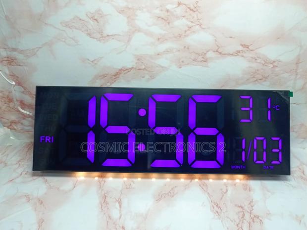 16-Inch Large Led Display Alarm Clock With Multi- Display photo 18