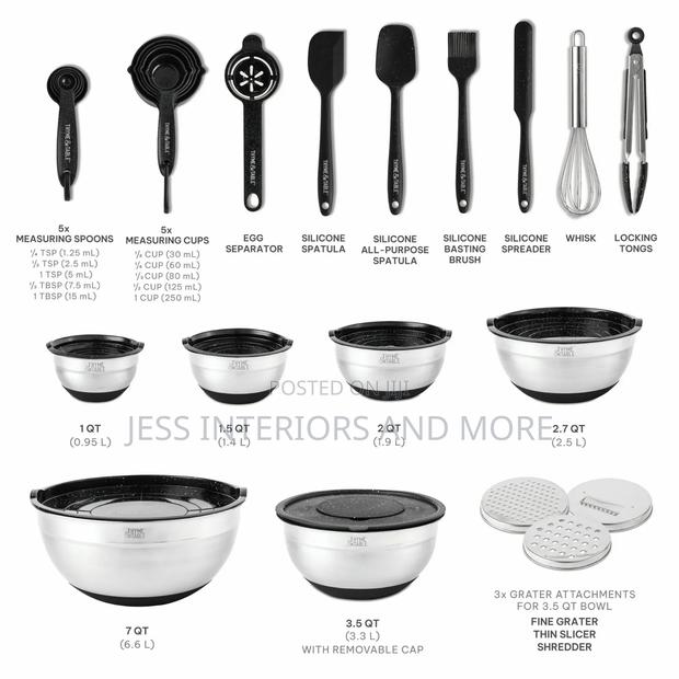 32 Piece Stainless Steel Mixing Bowls · Photo 4