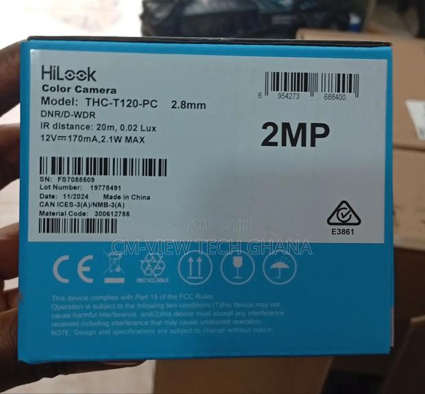 Hilook 2mp Dome/Indoor Camera ( THC-T120-Pc) · Photo 4