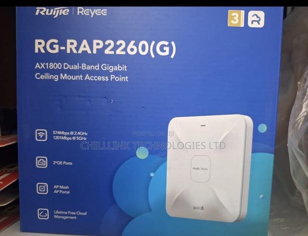Rg-Rap2260(G) Reyee Wi-Fi 6 Ax1800 Ceiling Access Point