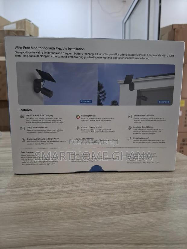 Tapo C403 Solar Powered Wifi Security Camera Kit 1080p photo 9
