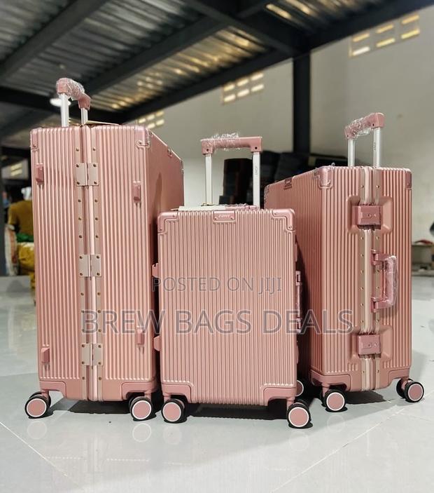 Jony Rosegold 3set Aluminum Purely Locks Trunk Suitcase. · Photo 3