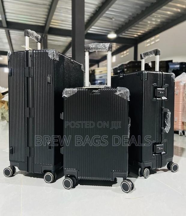 Jony Rosegold 3set Aluminum Purely Locks Trunk Suitcase. · Photo 4