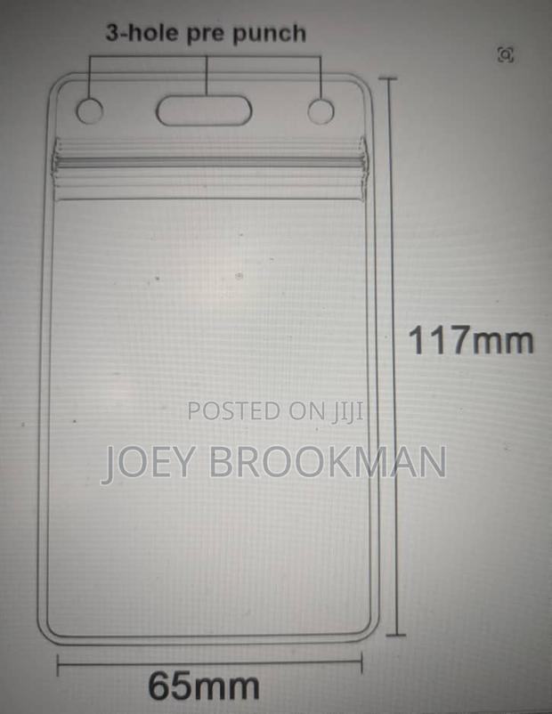 Waterproof Transparent Card Holder Plastic Protector