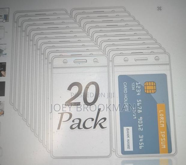 Waterproof Transparent Card Holder Plastic Protector