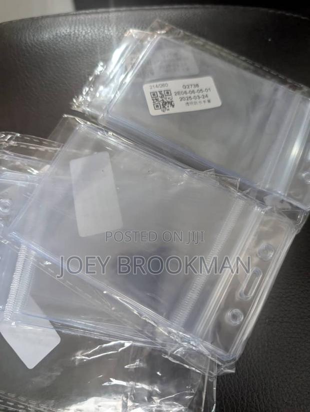 Waterproof Transparent Card Holder Plastic Protector