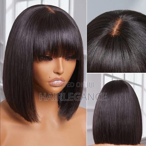 Closure Fringe Short Bob Human Hair · Photo 2
