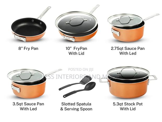 Gotham Steel 10-Piece Nonstick Copper Cookware Set · Photo 4