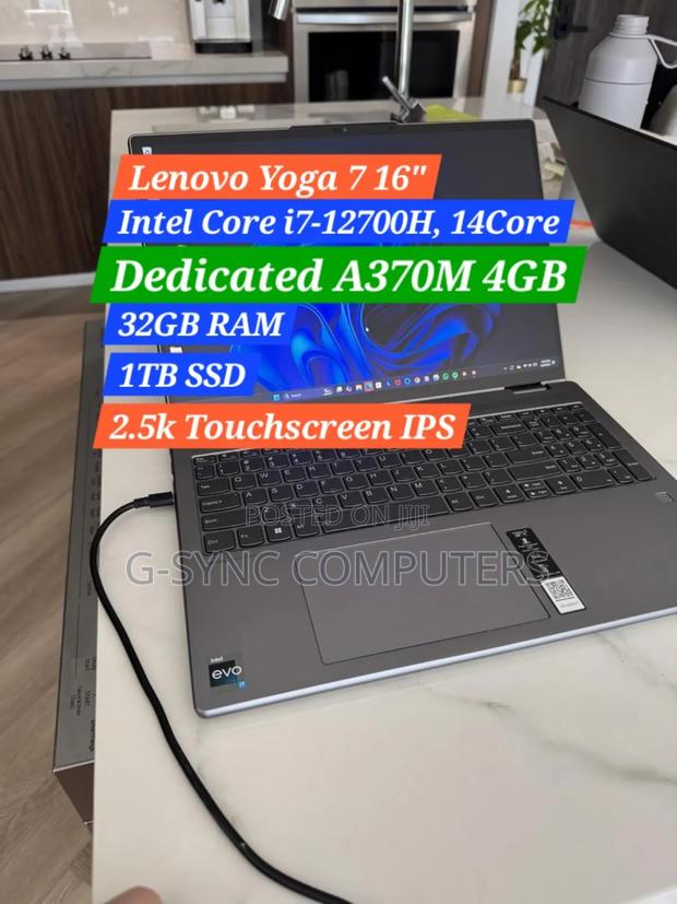 Laptop Lenovo Yoga 7i 32GB Intel Core i7 SSD 1T photo 2