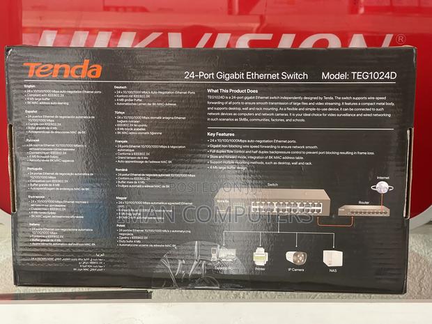 Tenda 24-Port Gigabit Ethernet Switch photo 2