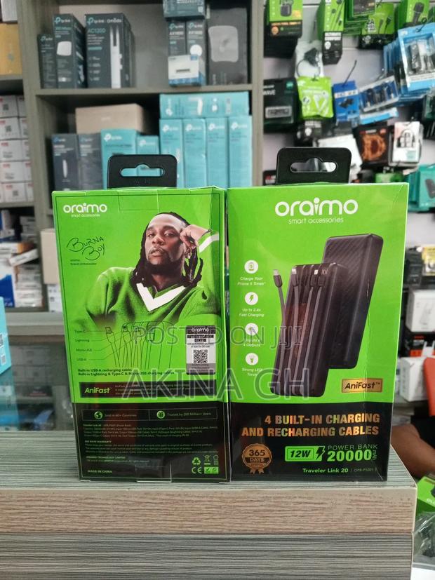 Oraimo 20000mah 12w Powerbank With Charging Cables Opb-P5201 · Photo 4