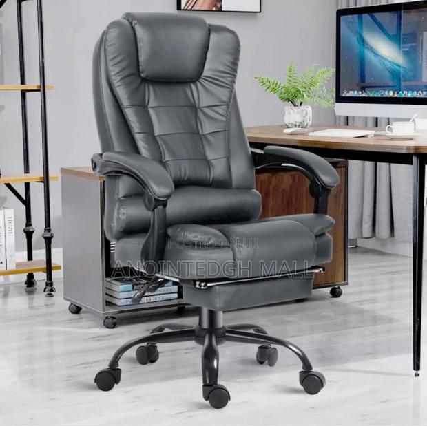Luxury Massage Gaming Chair With Recliners Footrest Black