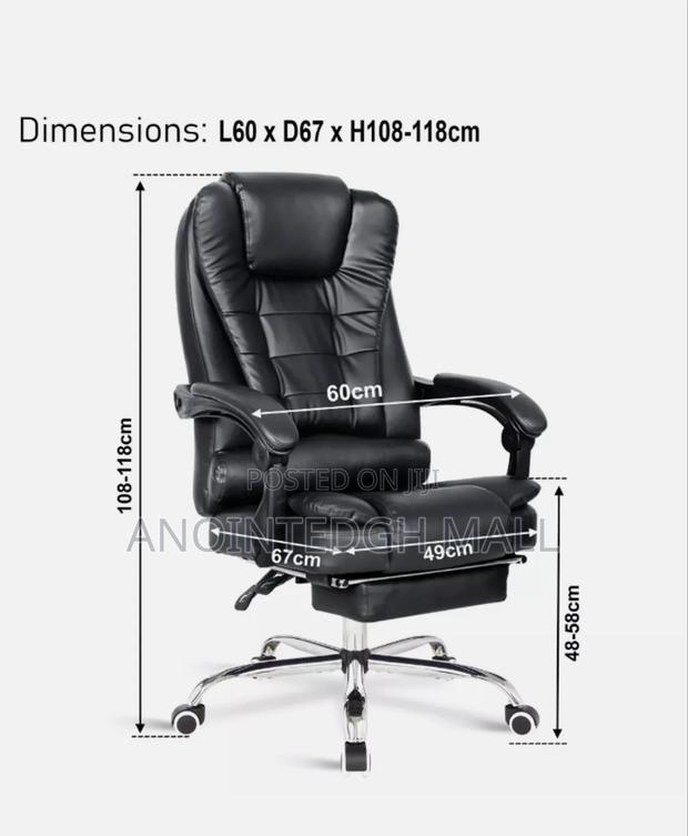 Luxury Massage Gaming Chair With Recliners Footrest Black photo 2
