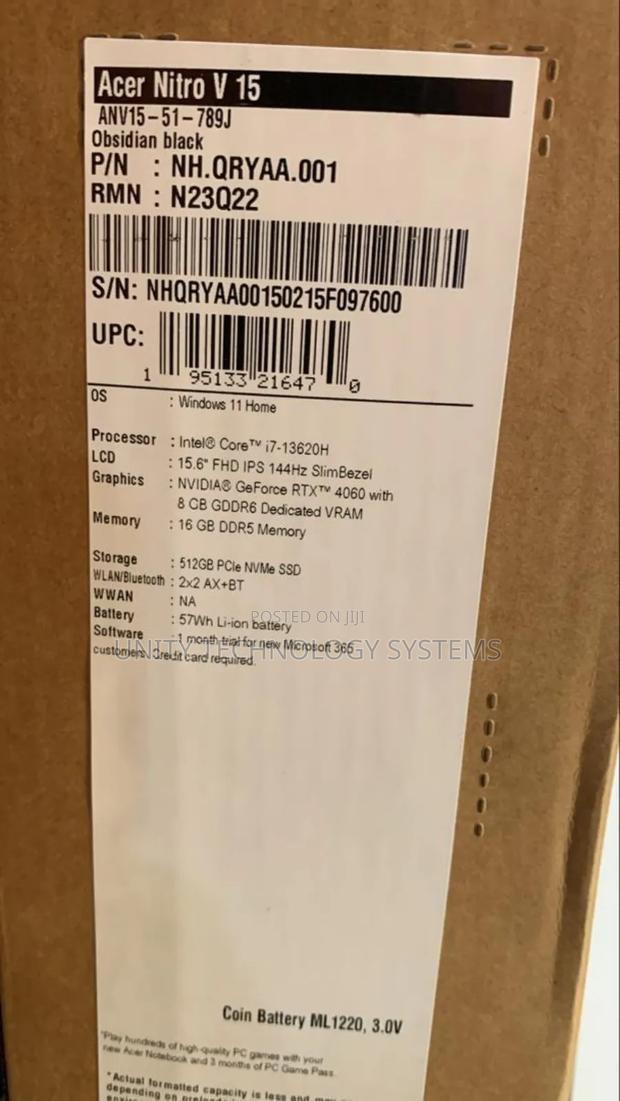 New Laptop Acer Aspire v Nitro 16GB Intel Core I7 SSD 512GB photo 3