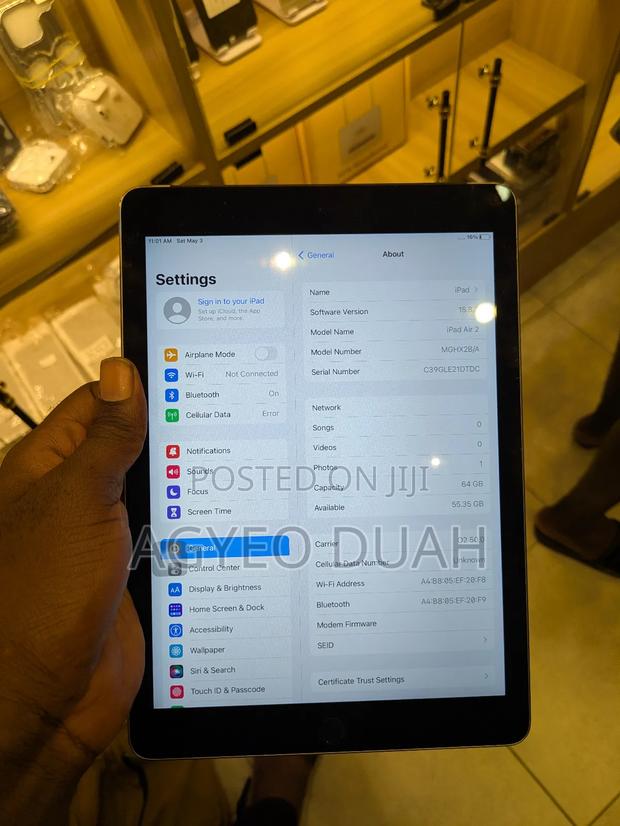 Apple iPad Air 2 16 GB Silver photo 2