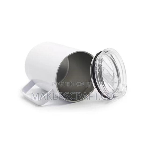 Mug With Handle and Lid, Stainless Steel Coffee Mug 12oz photo 2