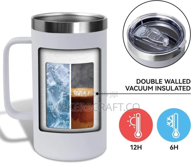 Stainless Steel Coffee Mug With Handle 20oz photo 3