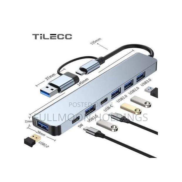 7in1 Multi Ports Usb Type C Hub Splitter Adapter Expansion · Photo 4