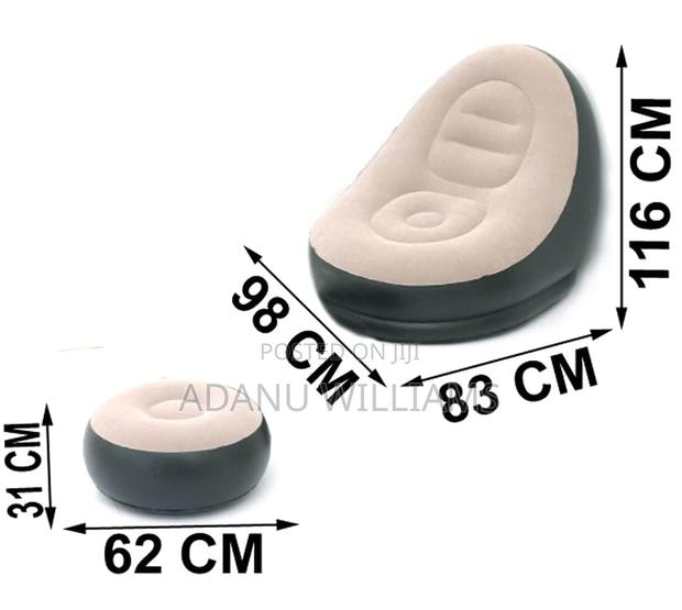 Portable Inflatable Chair Lazy Sofa With Footrest · Photo 4