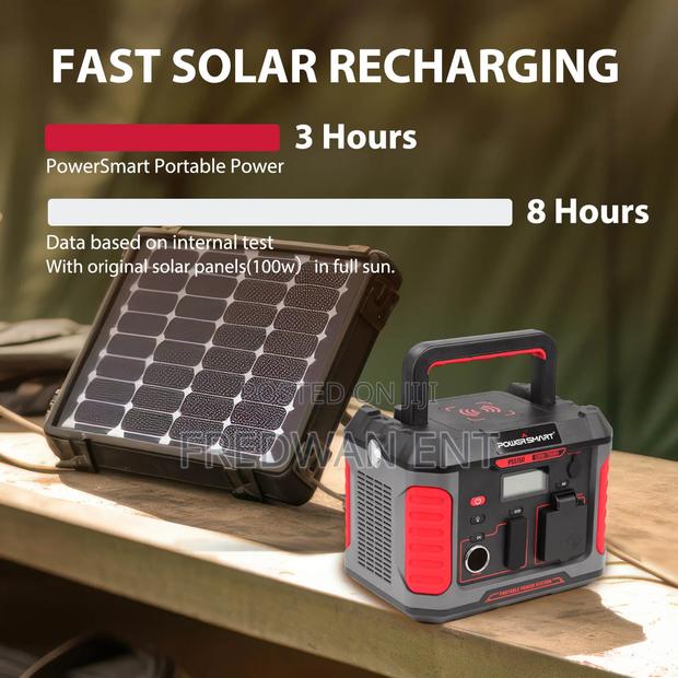 300w Portable Power Station With Solar Panel