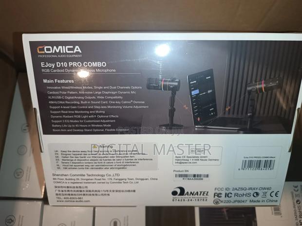Podcast Mic (Ejoy D10 Pro Combo RGB Cardioid Dynamic Mic) · Photo 4