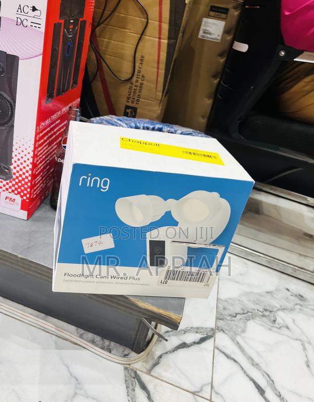 Get Premium Ringfloodlight Cam Wired Plus 1080p Video,White · Photo 2