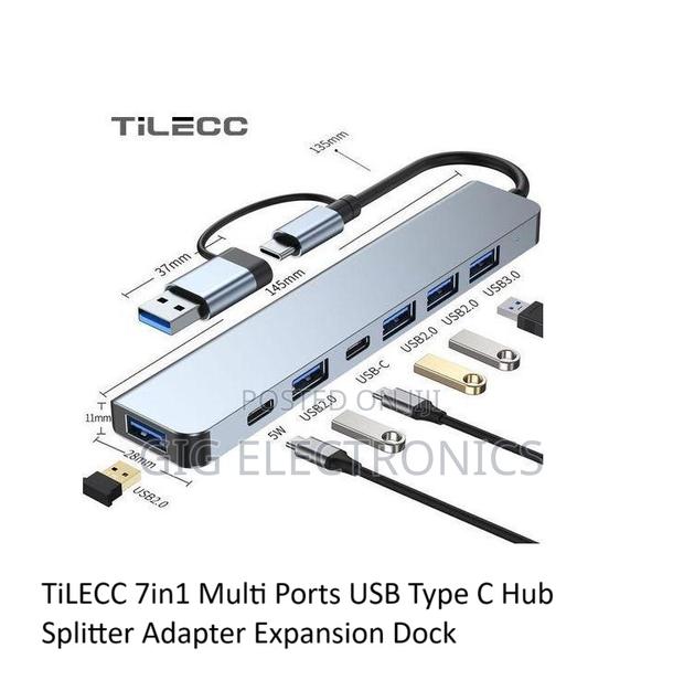 7in1 Multi Ports Usb Type C Hub Splitter Adapter Expansion · Photo 4