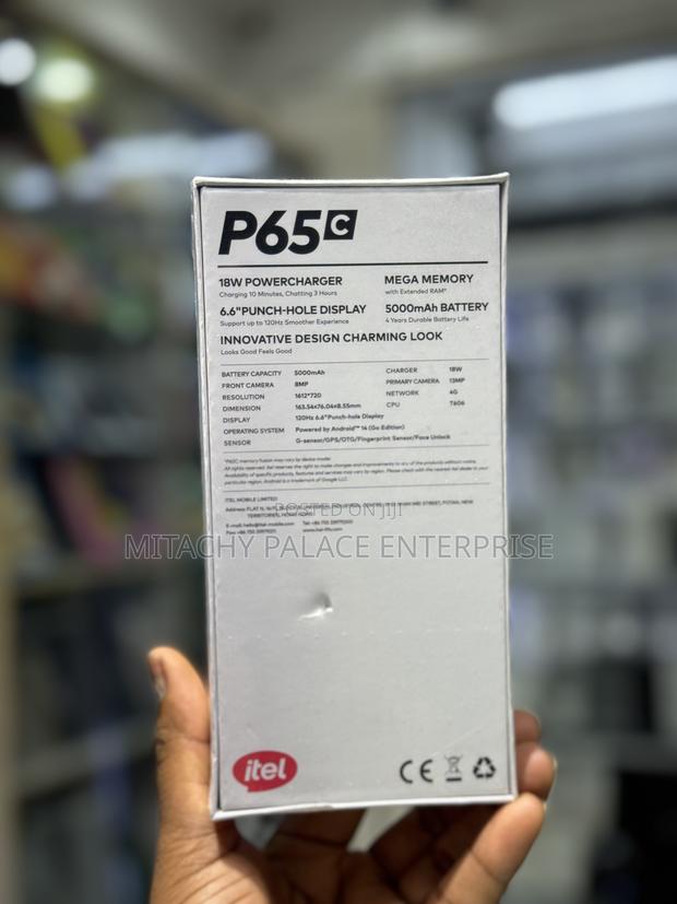 New Itel P65C 128 GB Blue photo 3