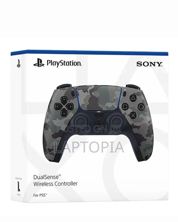 Sony Ps 5 Dualsense Wireless Controllers- Gray Camouflage