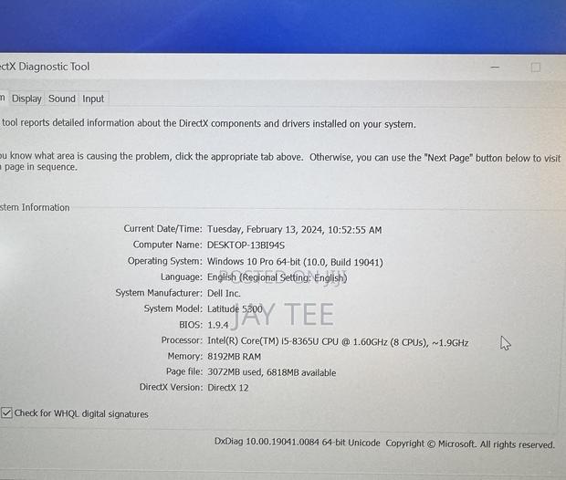 Laptop Dell Latitude 5300 8GB Intel Core I5 SSD 256GB