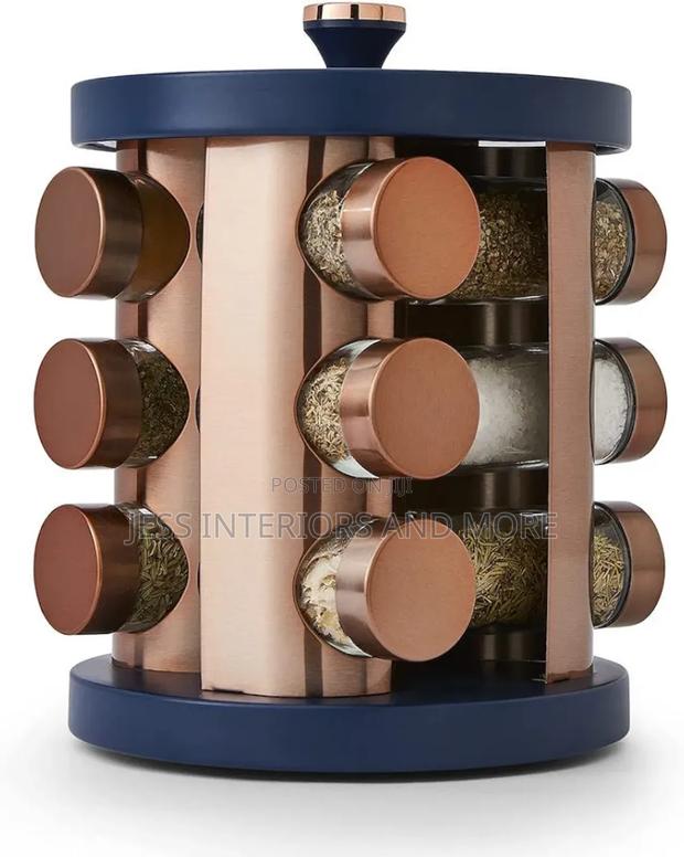 Tower 12 Jar Rotating Spice Rack With Pre-Filled Spices · Photo 2