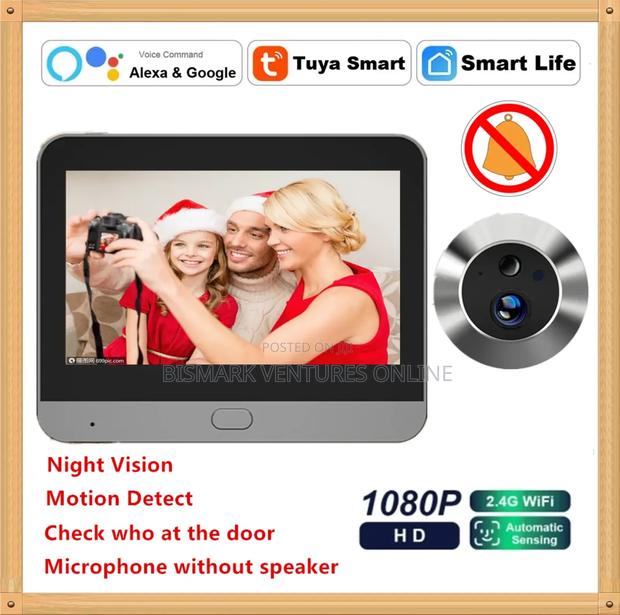 Smart Tuya 3mp Peephole Door Camera Digital Door Viewer photo 3