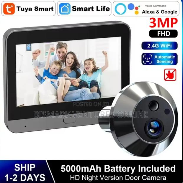 Smart Tuya 3mp Peephole Door Camera Digital Door Viewer photo 17