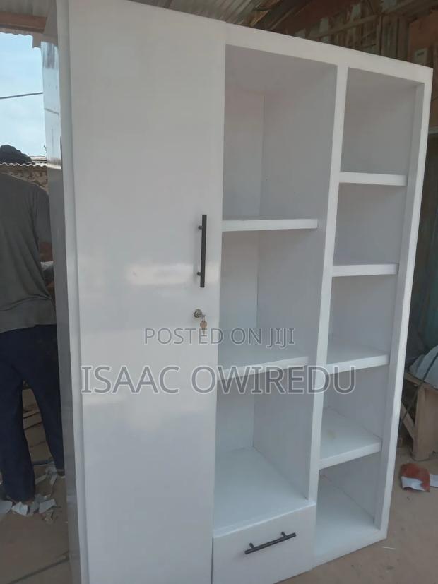 Single Door Wardrobe With Shelves