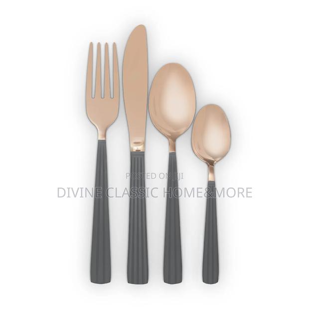 Tower Cavaletto Stainless Steel 16pcs Cutlery Set, Rose Gold photo 3