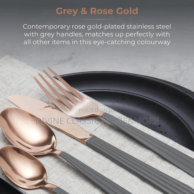 Tower Cavaletto Stainless Steel 16pcs Cutlery Set, Rose Gold photo 4