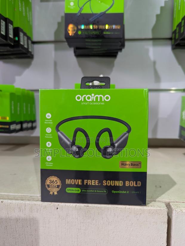 Oraimo Opencirclet 2 Ipx5 Steps Tracking Open-Ear Headphones