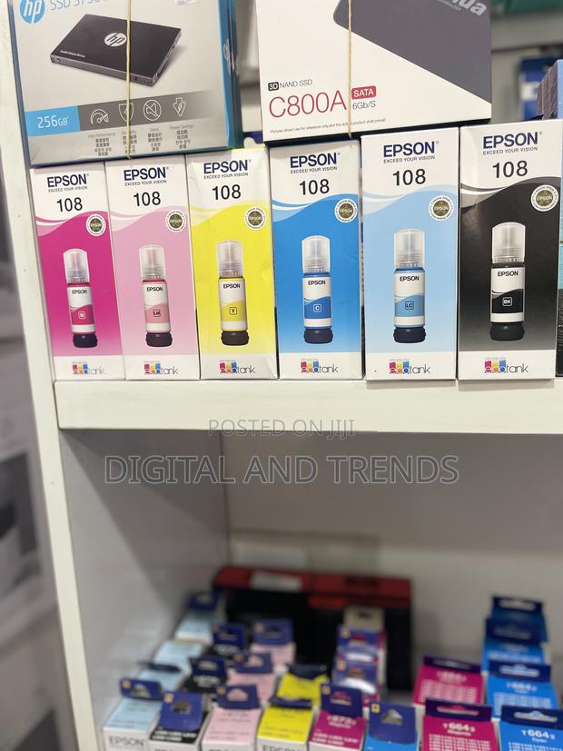 Epson Original Ecotank 108 Ink Bottle 70ml ¢320 Per Bottle · Photo 2