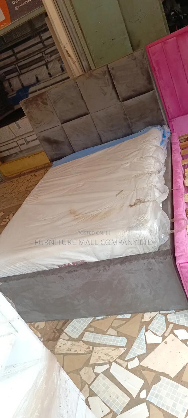 Elegant Double Frame With Mattress 54x75๐ฅฐ๐๐. Free Delivry ยท Photo 2