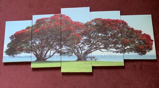 2 Tree Wall Arts Canvas Frame 5 Panels 3d Exotic Space Item · Photo 2