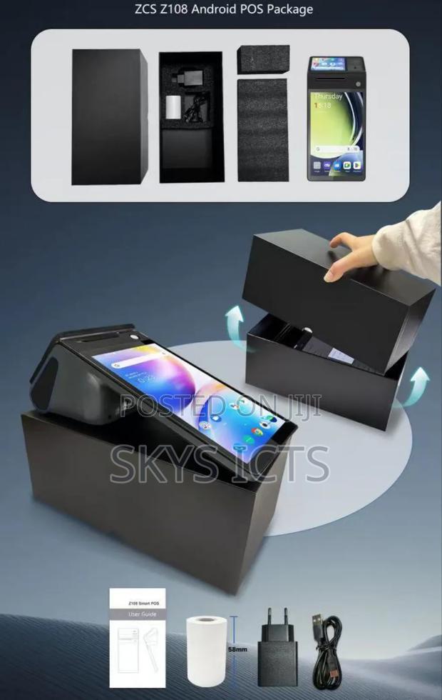 8 Inches Android All in One Handheld Pos Terminal