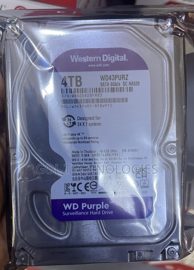 4tb Surveillance Hard Drive Wd Purple · Photo 3